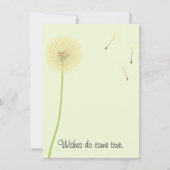 ダンデリオンさんがベビーシャワー招待状 招待状 (正面)