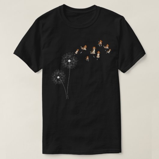 ダンデリオンのペット飼い主、犬好きの動物おもしろい犬bea tシャツ (デザイン正面)