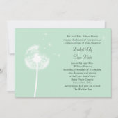 ダンデリオンオンミント結婚式招待状 招待状 (正面)