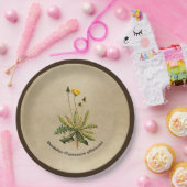 ダンデリオンオールド紙 ペーパープレート (パーティー)