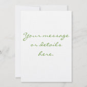 『ダンデリオンクロック妖精ズ』招待状 招待状 (裏面)