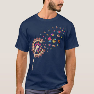 ダンデリオングルメスイーツベーキングカップケーキ Tシャツ