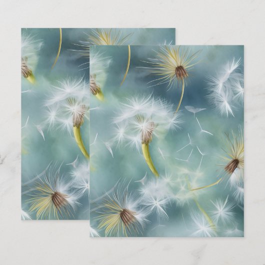 ダンデリオンスクラップブック紙 (正面/裏面)