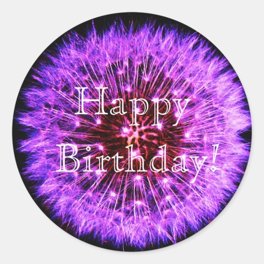 ダンデリオンステッカー ラウンドシール (正面)