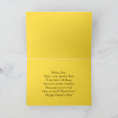 ダンデリオンス·ソン·ハッピー·ファザーズ·デイ·ユーモア カード (内部)