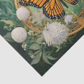 ダンデリオンパフボール（昆虫）オオカバマダラ、モナークワイルドフラワーメダリオ 薄葉紙 (詳細)