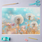 ダンデリオンピーチホワイトデコップページ 薄葉紙 (クラフト)