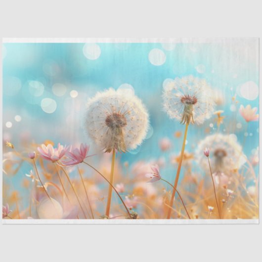 ダンデリオンピーチホワイトデコップページ 薄葉紙 (正面)