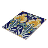 ダンデリオンフラワーアールヌーボーデコイエローフローラ タイル (側面)