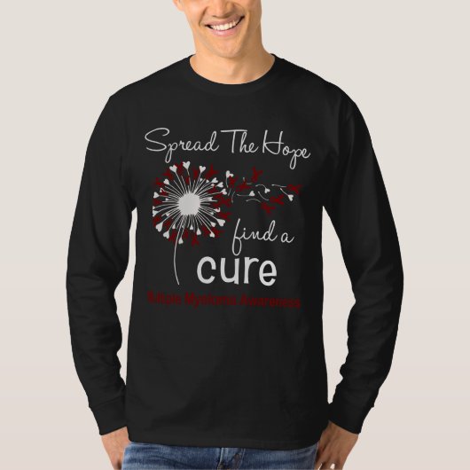 ダンデリオン多発骨髄腫認識度 Tシャツ (正面)