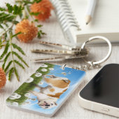 ダンデリオン犬 キーホルダー (正面右)