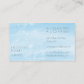 ダンデリオン紙吹雪ブルーウォーター色セラピスト 名刺 (裏面)