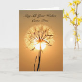 ダンデリオン・ウィッシュ カード (黄色い花)
