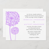 ダンデリオン・ウィ結婚ッシュズ 招待状 (正面/裏面)