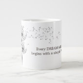 ダンデリオンMake A Wish引用文 ジャンボコーヒーマグカップ (正面)