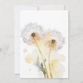 ダンデリオ結婚のリハーサルディナー 招待状 (裏面)