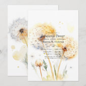 ダンデリオ結婚のリハーサルディナー 招待状 (正面/裏面)