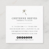 ダンデロンの願い |春山花 スクエア名刺 (裏面)