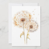 ダンデロンブライダルシャワー 招待状 (裏面)