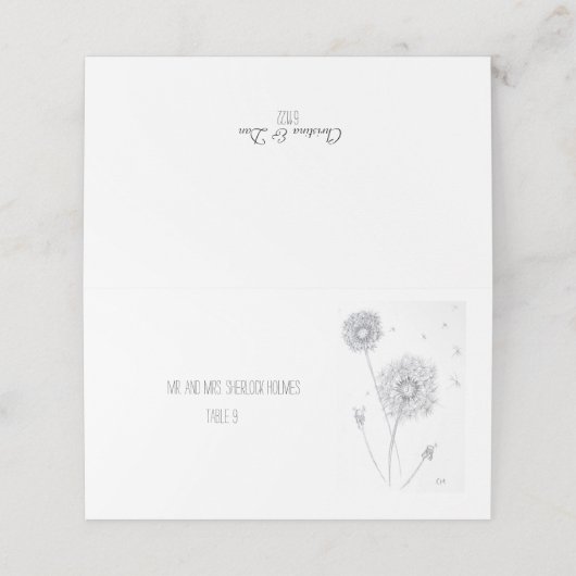 ダンデロン座席表 プレイスカード (外部開封)