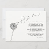 ダンデロン悔やみや弔慰の損失の哀悼の意フラット カード (正面)