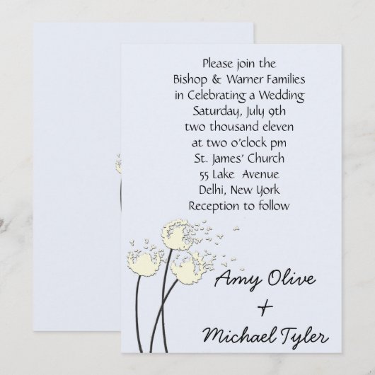 ダンデ吹リオン 招待状 (正面/裏面)