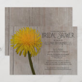 ダンデ素朴リオンブライダルシャワー招待状 招待状 (正面/裏面)
