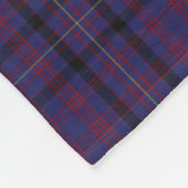 ダンドナルドタータンチェックプレイドモノグラムフリースブランケット フリースブランケット (角)