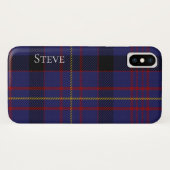 ダンドナルドタータンチェックプレイドiPhone Xケース Case-Mate iPhoneケース (裏面(横))