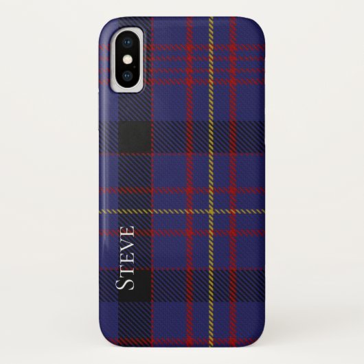 ダンドナルドタータンチェックプレイドiPhone Xケース Case-Mate iPhoneケース (裏面)