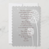 ダンドリオンパフス，グレイスタイリッシュ,結婚式招待状 招待状 (正面)