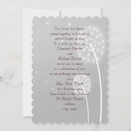 ダンドリオンパフス，グレイスタイリッシュ,結婚式招待状 招待状