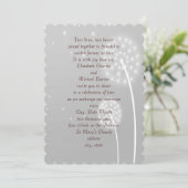 ダンドリオンパフス，グレイスタイリッシュ,結婚式招待状 招待状 (スタンド正面)