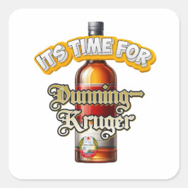 ダンニングクルーガーステッカー スクエアシール