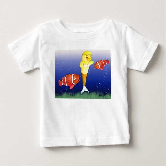 ダンニーの人魚Tシャツ ベビーTシャツ (正面)