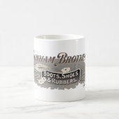 ダンハム・ブラザーズ。ブーツ、シューズ、ゴム製のマグ コーヒーマグカップ (中央)