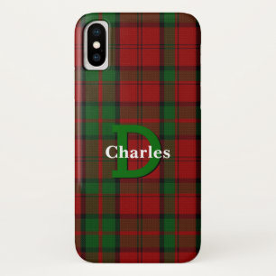 ダンバルカラフルクランタータンチェックプレイドカスタム iPhone X ケース