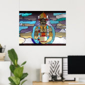 ダンバンタリプリント/ポスター ポスター (ホームオフィス)