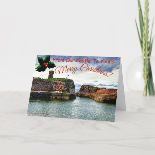 ダンバーキャッスル – クランダンバークリスマスカード シーズンカード (正面)
