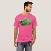 ダンピーツリーカエル白のツリーカエル両生類 Tシャツ (正面フル)
