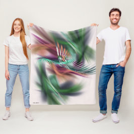 ダンファンシーサ抽象芸術 フリースブランケット