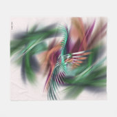 ダンファンシーサ抽象芸術 フリースブランケット (正面(横))