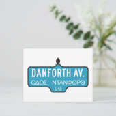 ダンフォースアベニュートロント通りサイン ポストカード (スタンド正面)