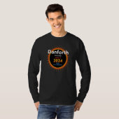 ダンフォース缶 メイン州 皆既日食 2024 2 Tシャツ (正面フル)