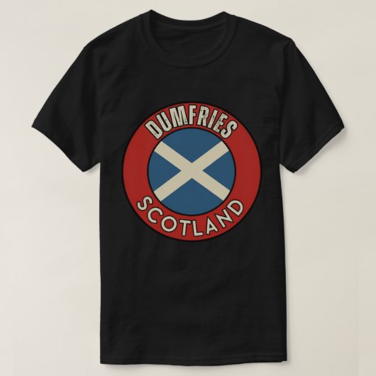 ダンフリーズ、スコットランド Tシャツ (デザイン正面)