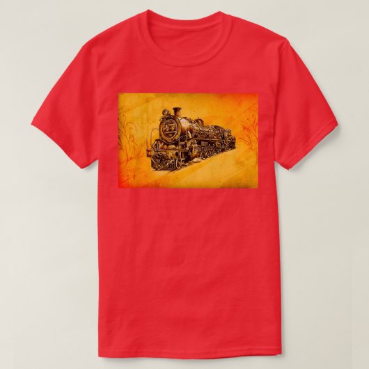 ダンフロク機関車ヴィンテージ1 Tシャツ (デザイン正面)