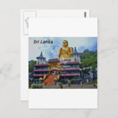 ダンブッラ・ケーブ・テンプル – スリランカ・アンジー。 ポストカード (正面/裏面)