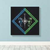 ダンブルドアとグランドレワルトのブラッドトロス図 キャンバスプリント (インサイチュ (ウッドフロア))