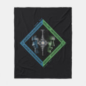 ダンブルドアとグランドレワルトのブラッドトロス図 フリースブランケット (正面)