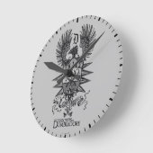 ダンブルドアの紋 ラウンド壁時計 (傾斜)